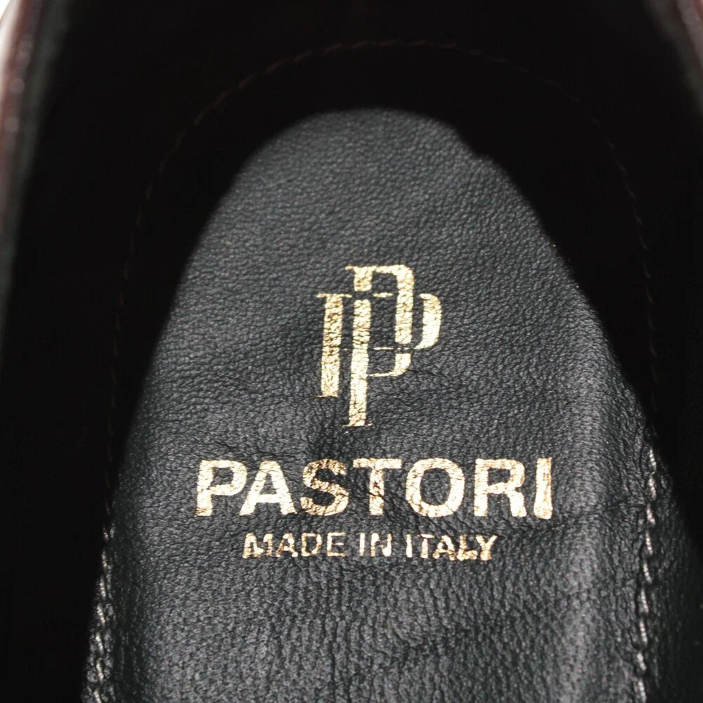Pastori NWB Single Monk Strap Dress Shoes Size 10 US in Brown Leather